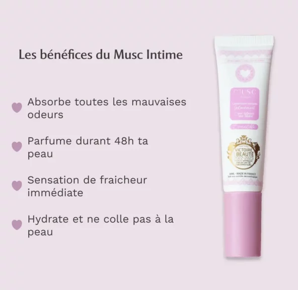 bénéfices gel intime musc blanc