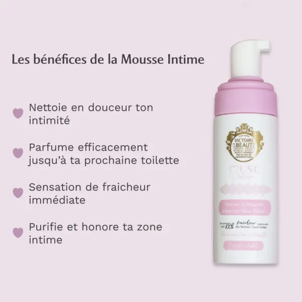 bienfaits mousse musc intime musc blanc